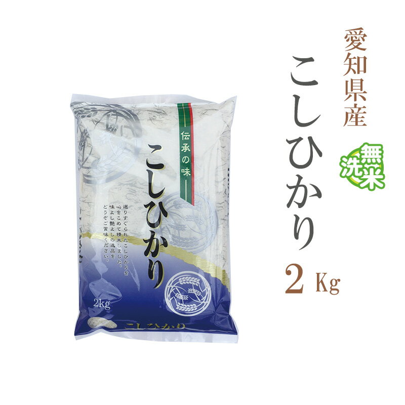 米 無洗米 2kg コシヒカリ 愛知県産 令和5年産 コシヒカリ お米 2キロ 巣ごもり 安い あす楽 【沖縄、配送不可】