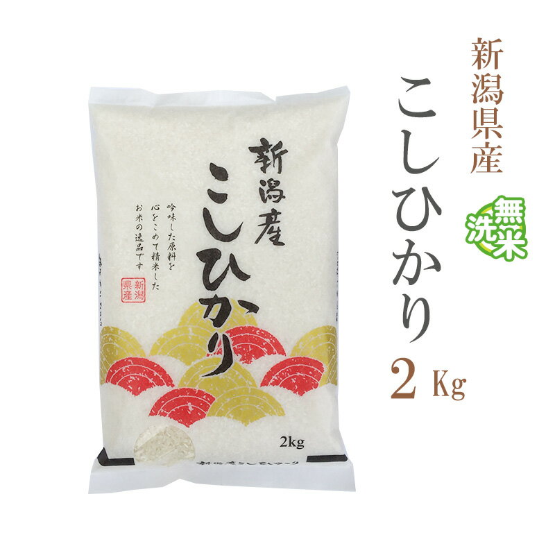 無洗米 2kg コシヒカリ 新潟県産 令和5年産 コシヒカリ お米 2キロ 安い あす楽 