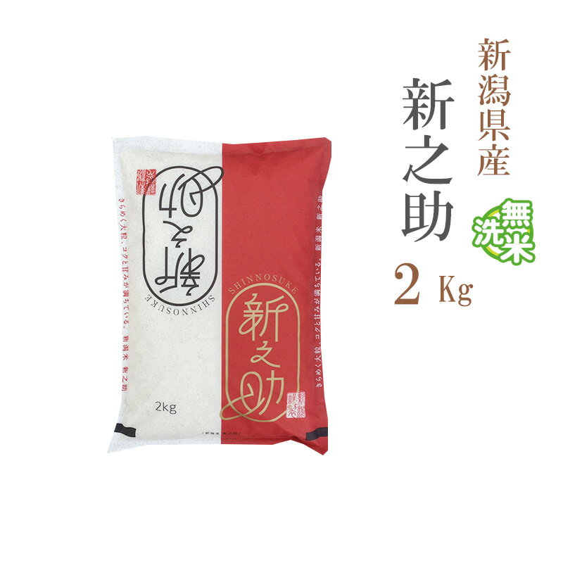 無洗米 2kg 新之助 しんのすけ 新潟県産 令和5年産 1等米 新之助 しんのすけ お米 ...