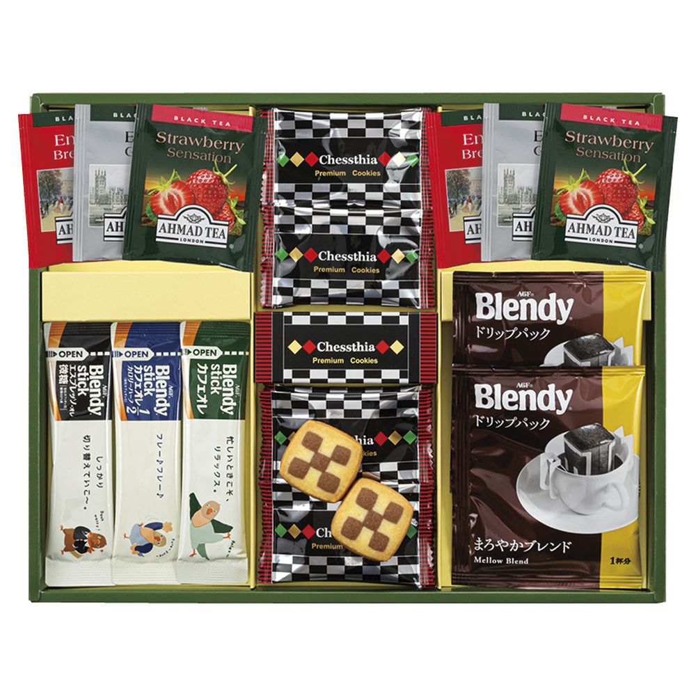お返し 内祝い ギフトブレイクタイム プレミアムギフト クッキー＆コーヒー＆紅茶CC-15 新築 お礼 引越し 志 仏事のサムネイル
