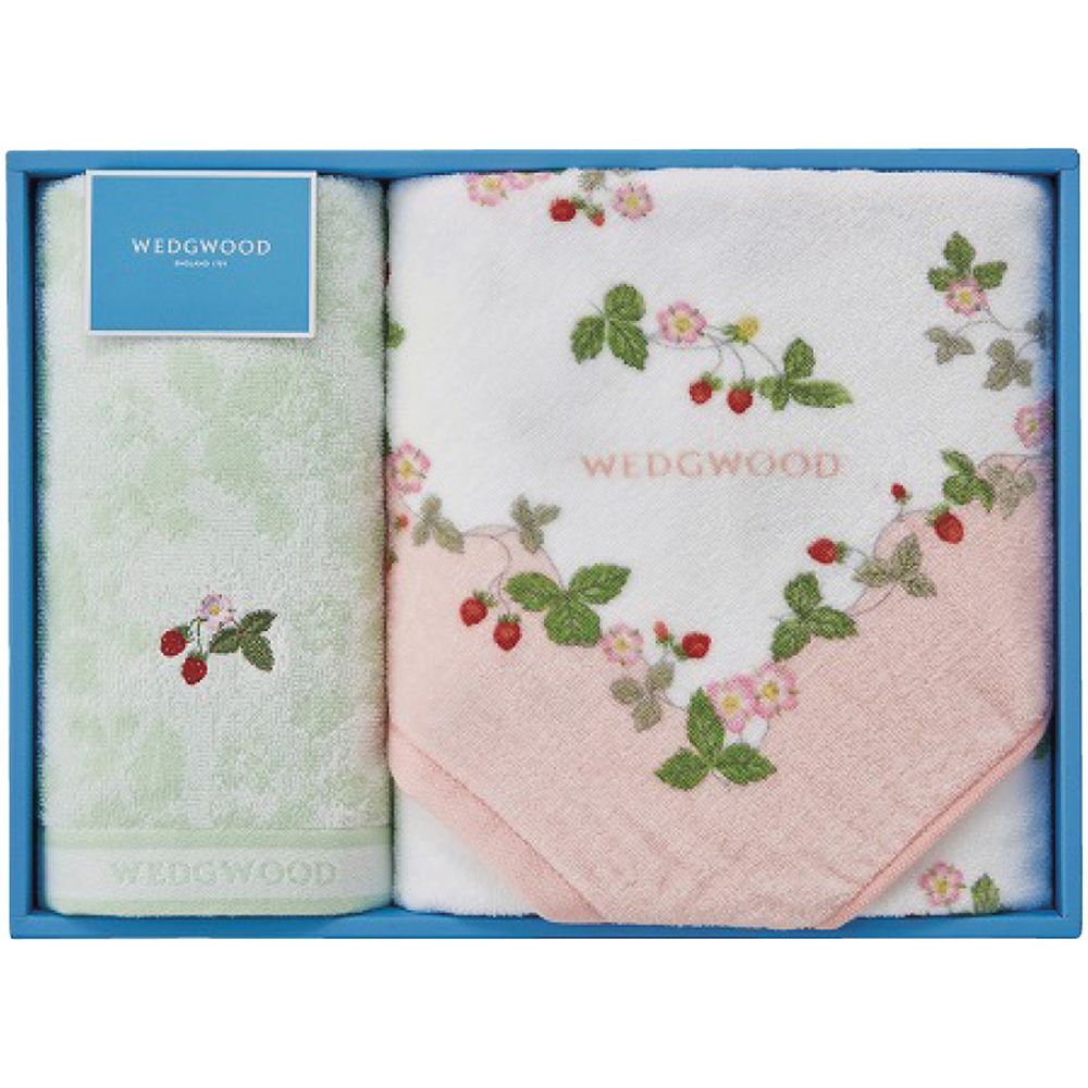 お返し 内祝い ギフトブランドタオル ウェッジウッド ワイルドストロベリー バスタオル＆フェイスタオルTT84405656P 新築 お礼 引越し 志 仏事 送料無料