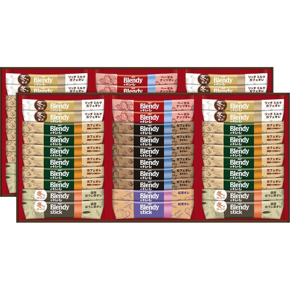 お歳暮 クリスマス お返し 内祝い ギフト コーヒー AGF ブレンディスティックウィンターカフェオレコレクションBW-50 新築 お礼 引越し 志 仏事 送料無料