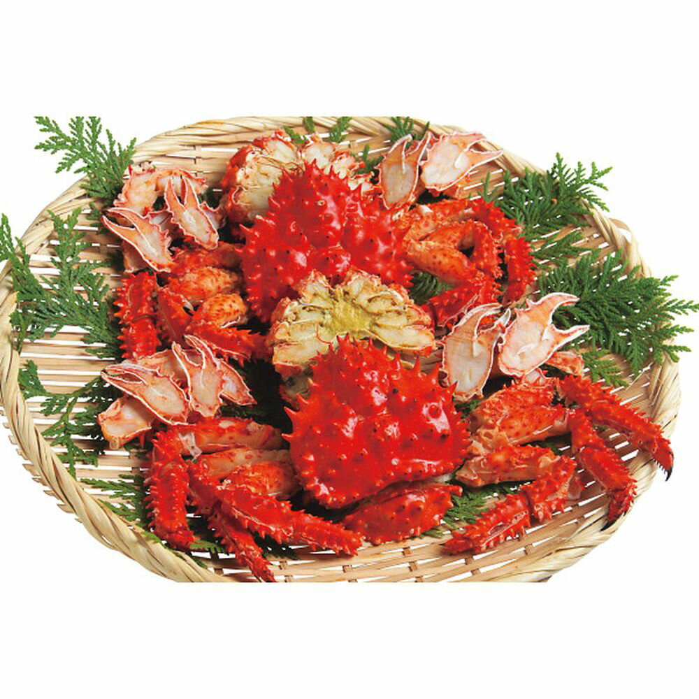 お歳暮 お返し 内祝い ギフトカニ 北海道産花咲がにのボイルカット 2杯 産直 新築 お礼 引越し 志 仏事..