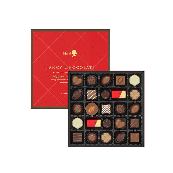 メリー ファンシーチョコレート 小粒チョコレート詰め合せ。25個【送料無料】北海道・沖縄・一部地域を除く