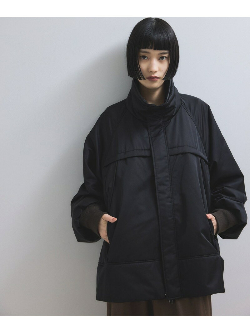 【WEB限定】スタンドカラーフライトジャケット ADAM ET ROPE' FEMME アダムエロペ ジャケット・アウタ..