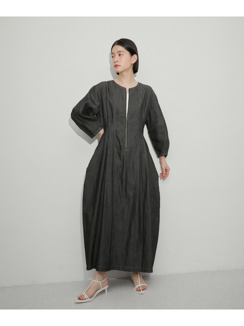 【SALE／40%OFF】【サステナブル】アワーグラスドレス ADAM ET ROPE' FEMME アダムエロペ ワンピース・ドレス ワンピース ブラック ベージュ【RBA_E】【送料無料】[Rakuten Fashion]