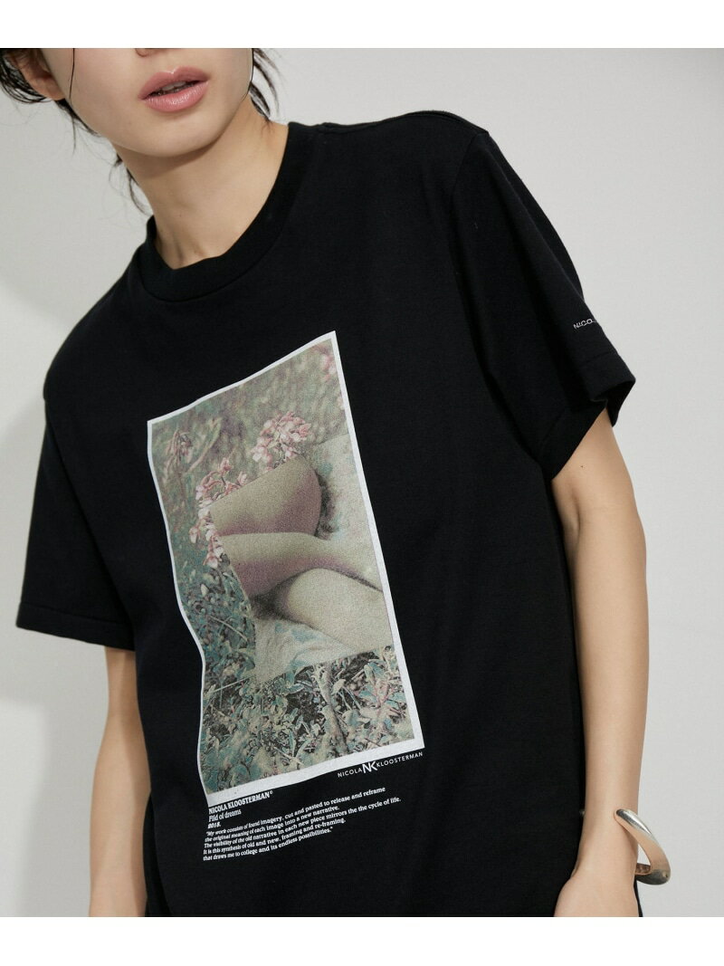 【JANE SMITH(ジェーンスミス)】NICOLA KLOOSTERMAN FIELD OF DREAMS S/S T-SHIRT ADAM ET ROPE 039 FEMME アダムエロペ トップス カットソー Tシャツ ブラック ホワイト【送料無料】 Rakuten Fashion