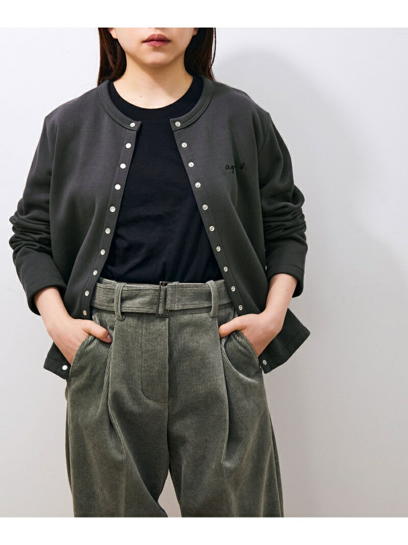 【agnes b. pour ADAM ET ROPE'】CD PRESSIONS ADAM ET ROPE' FEMME アダムエロペ トップス カーディガン グレー ブラック ピンク【送料無料】[Rakuten Fashion]のサムネイル