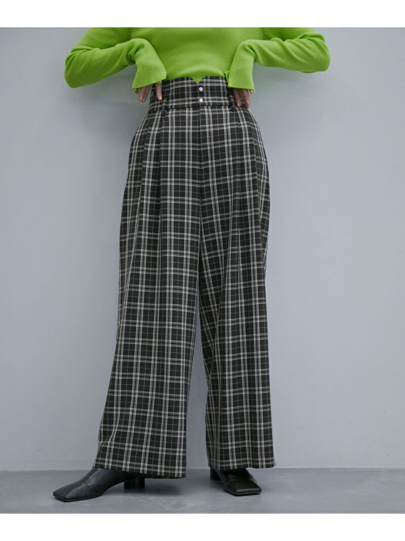 【SALE／60%OFF】2タックワイドパンツ ADAM ET ROPE' FEMME アダムエロペ パンツ その他のパンツ ピンク グレー ブラック【RBA_E】【送料無料】[Rakuten Fashion]のサムネイル