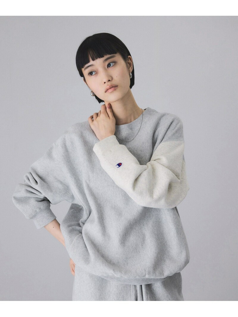 【Champion for ADAM ET ROPE'】別注 RW SWEAT ADAM ET ROPE' FEMME アダムエロペ トップス スウェット・トレーナー ネイビー グレー ブラック【送料無料】[Rakuten Fashion]