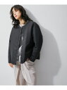 【agnes b. pour ADAM ET ROPE 039 】別注 CARDIGAN PRESSIONS PADDED ADAM ET ROPE 039 FEMME アダムエロペ ジャケット アウター その他のジャケット アウター ブラック カーキ【送料無料】 Rakuten Fashion