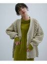【WEB限定】ボリューム ケーブル オーバーサイズ カーディガン / 超軽量 / ユニセックス ADAM ET ROPE' HOMME アダムエロペ トップス ...