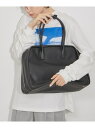 【サステナブル】ラウンドビッグボストンバッグ ADAM ET ROPE' FEMME アダムエロペ バッグ ボストンバッグ ブラック ホワイト【送料無料】[Ra...