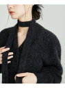 【SALE/50%OFF】ファーニットカーディガン ADAM ET ROPE' FEMME アダムエロペ トップス カーディガン グレー ブルー ホワイト【RB...