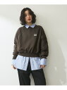 【SALE/60%OFF】【WEB限定】・【サステナブル】ロゴパッチスリーブスウェット ADAM ET ROPE' FEMME アダムエロペ トップス スウェッ...