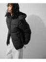 【THE VERY WARM】THE V PUFFER JACKET ADAM ET ROPE' FEMME アダムエロペ ジャケット・アウター ダウンジャケット・ダウンベスト ブラック ベージュ【送料無料】[Rakuten Fashion]