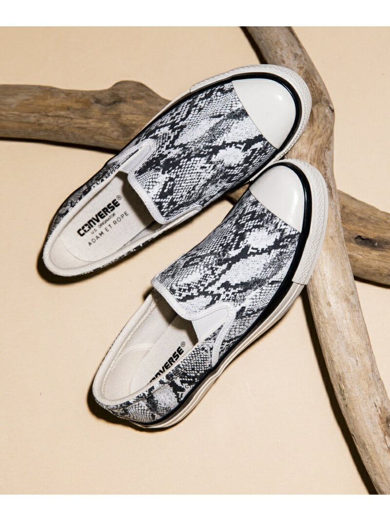 【CONVERSE for ADAM ET ROPE'】EXCLUSIVE Python ALL STAR US SLIP-ON ADAM ET ROPE' HOMME アダムエロペ シューズ スニーカー/スリッポン グレー【送料無料】[Rakuten Fashion]