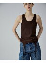 【SALE/40%OFF】GIRDLE TANK TOP M TO R アダムエロペ トップス ノースリーブ・タンクトップ ホワイト ブラウン【RBA_E】【送...