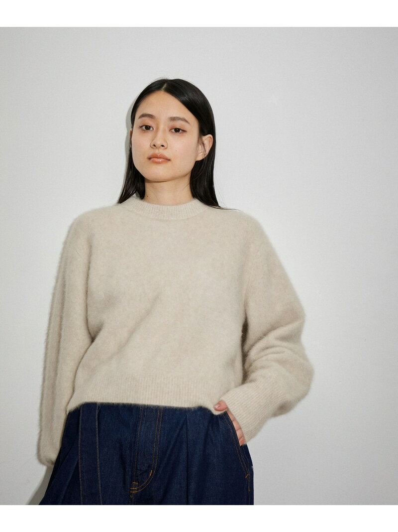ファーニットプルオーバー ADAM ET ROPE' FEMME アダムエロペ トップス ニット ホワイト ブラウン ブルー【送料無料】[Rakuten Fashion]のサムネイル