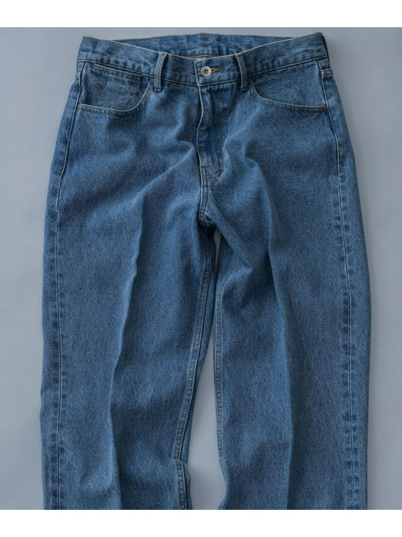 ブリーチ ストレート スラックスデニム / ADAM ET ROPE' JEANS -IMAG- ADAM ET ROPE' HOMME アダムエロペ パンツ ジーンズ・デニムパンツ ブルー【送料無料】[Rakuten Fashion]