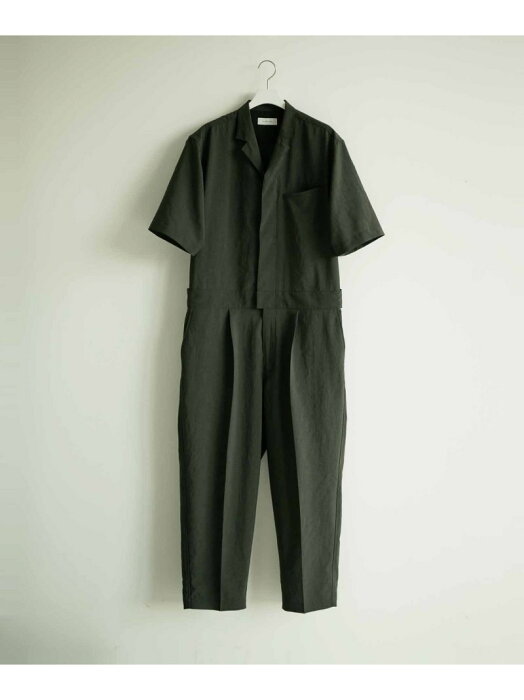 【RIRANCHA】接触冷感 Jump Suits/オールインワン/イージーケア/吸水速乾 ADAM ET ROPE' HOMME アダムエロペ パンツ/ジーンズ サロペット/オールインワン ブラック ブラウン グリーン【送料無料】[Rakuten Fashion]