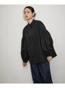 【SALE／40%OFF】【サステナブル】スイッチギャザースリーブシャツ ADAM ET ROPE' FEMME アダムエロペ トップス シャツ・ブラウス ブラ..