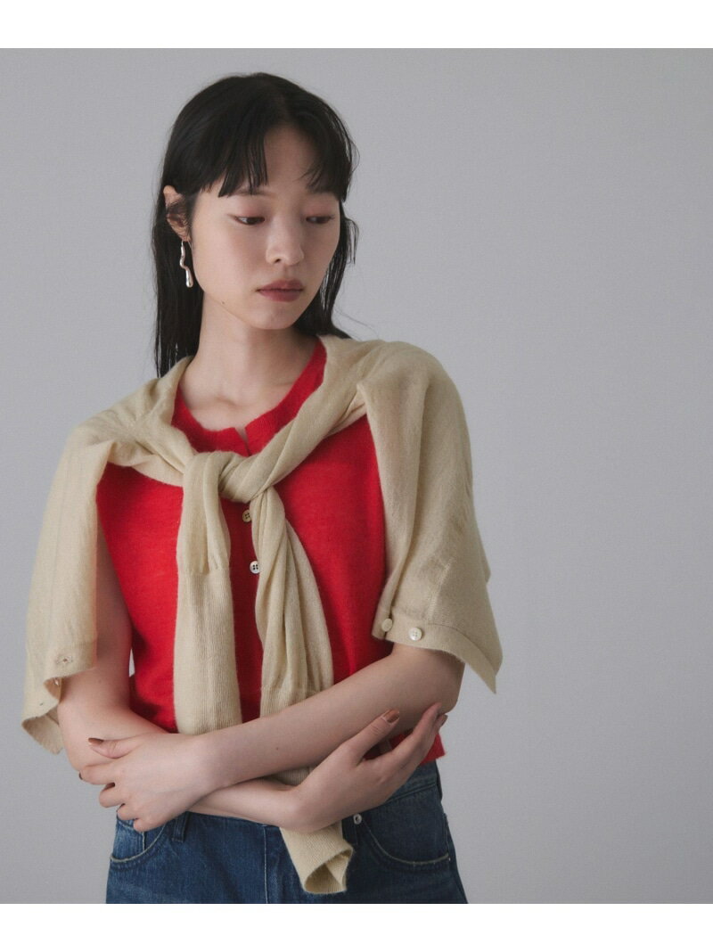 モヘアミックスセットニットカーディガン ADAM ET ROPE' FEMME アダムエロペ トップス カーディガン ベ..