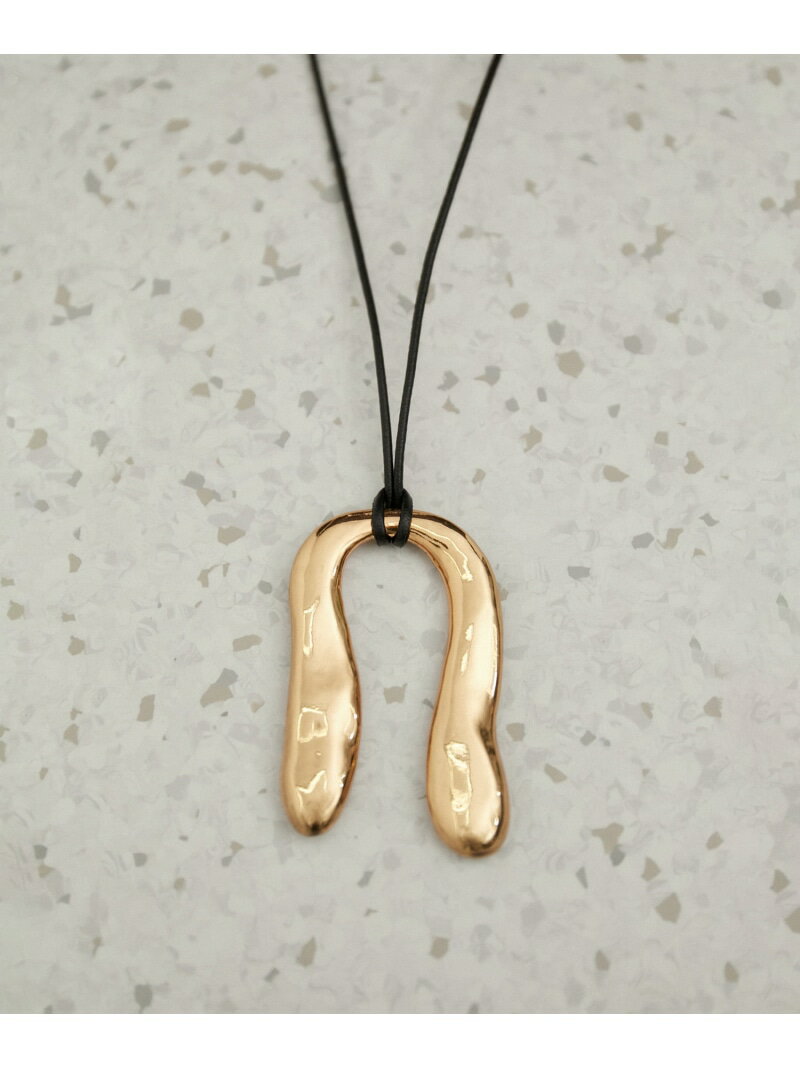 U motif necklace ADAM ET ROPE' FEMME アダムエロペ アクセサリー・腕時計 ネックレス ゴールド【送料無料】[Rakuten Fashion]のサムネイル