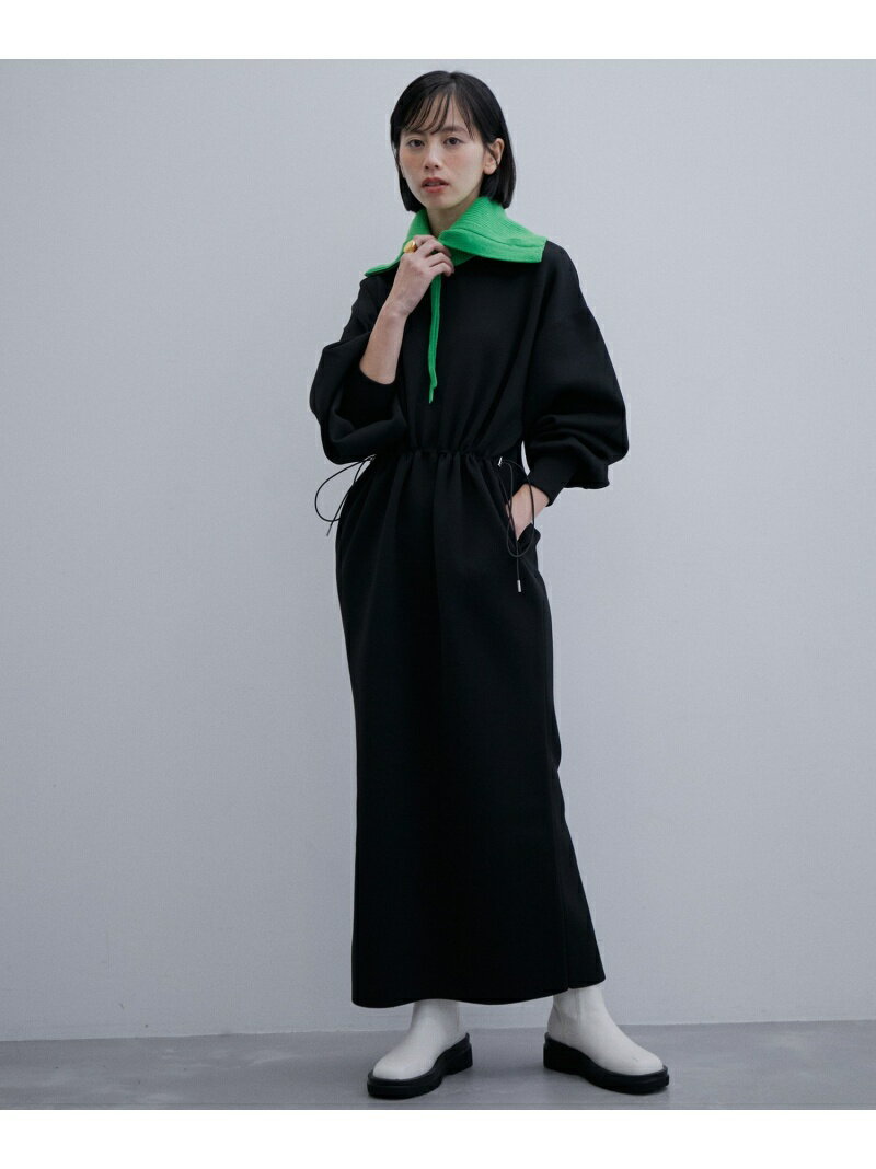 フォルムニットワンピース ADAM ET ROPE' FEMME アダムエロペ ワンピース・ドレス その他のワンピース・ドレス ブラック ホワイト ブルー【送料無料】[Rakuten Fashion]のサムネイル