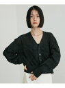 【SALE/50%OFF】【A MENDA(アメンダ)】OTOMI embroidery pattern mesh knit cardigan ADAM ET ...