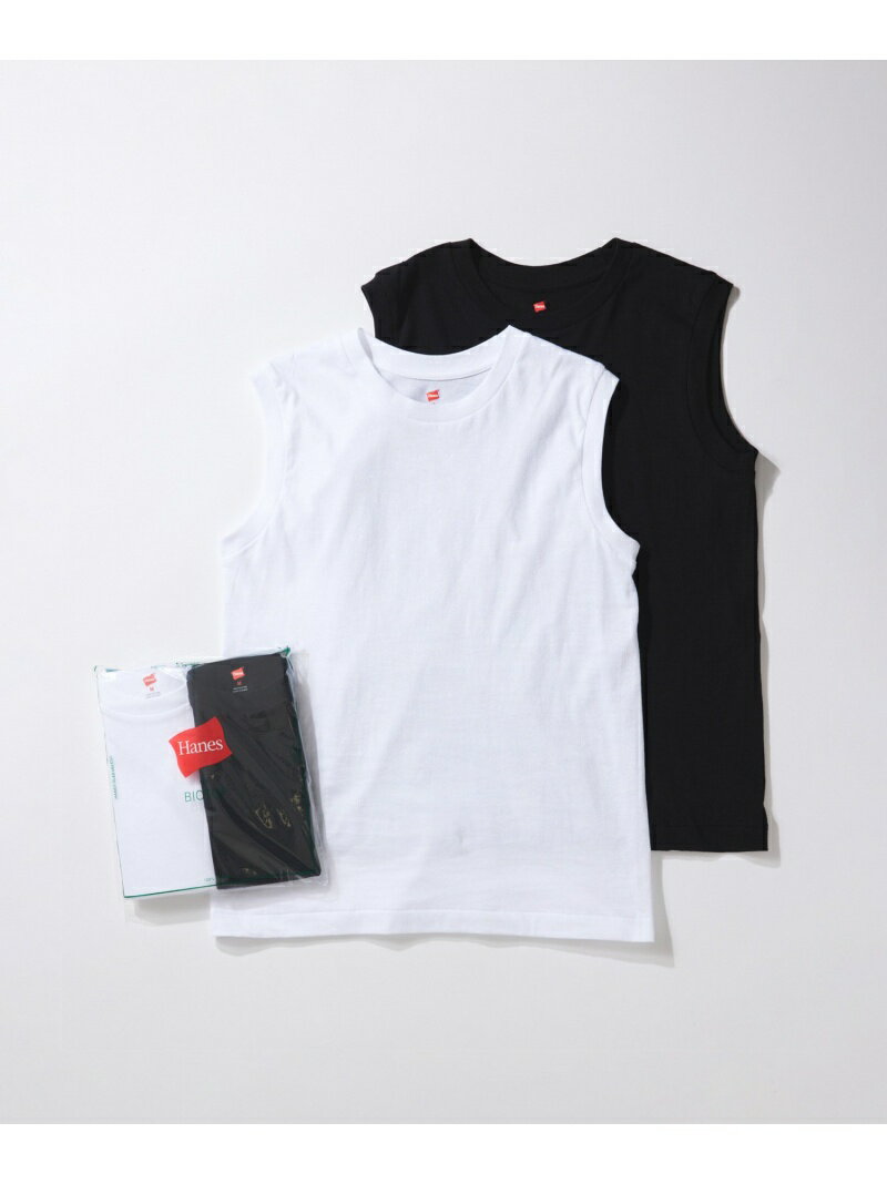 【Hanes for BIOTOP】Sleeveless T-Shirts BIOTOP アダムエロペ トップス カットソー・Tシャツ ブラック ベージュ ネイビー【送料無料】[Rakuten Fashion]