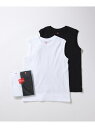 Sleeveless T-Shirts BIOTOP アダムエロペ トップス カットソー・Tシャツ ブラック ベージュ ネイビー