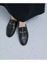 【サステナブル・新色追加・抗菌消臭】ソフトビットローファー ADAM ET ROPE' FEMME アダムエロペ シューズ・靴 ローファー ブラック シルバー【...