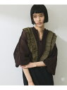 【SALE/30%OFF】【WEB限定】ラッフルメッシュ編みカーディガン ADAM ET ROPE' FEMME アダムエロペ トップス カーディガン ホワイト...