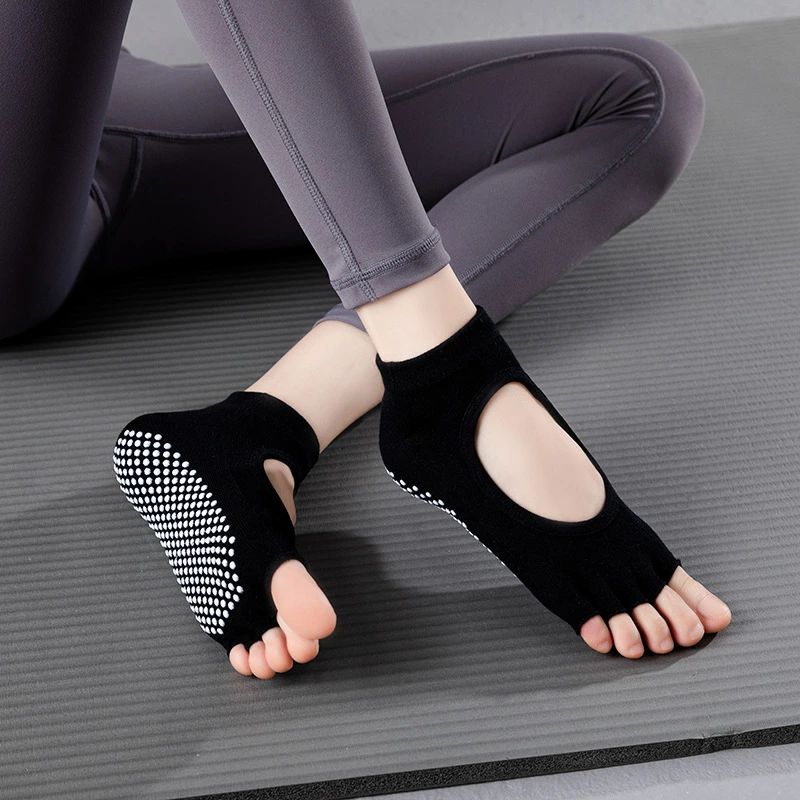男女兼用 通気性 吸湿性 抗菌消臭靴下スポツソックス ウェア ヨガ レディース 滑り止め ピラティス バ..