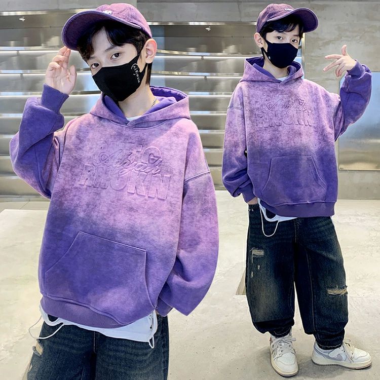 フードあり 子供服 ジャージ ボーイズ プルオーバー プリントパーカー キッズ プルパーカー 男の子 スエット スウェット(4)