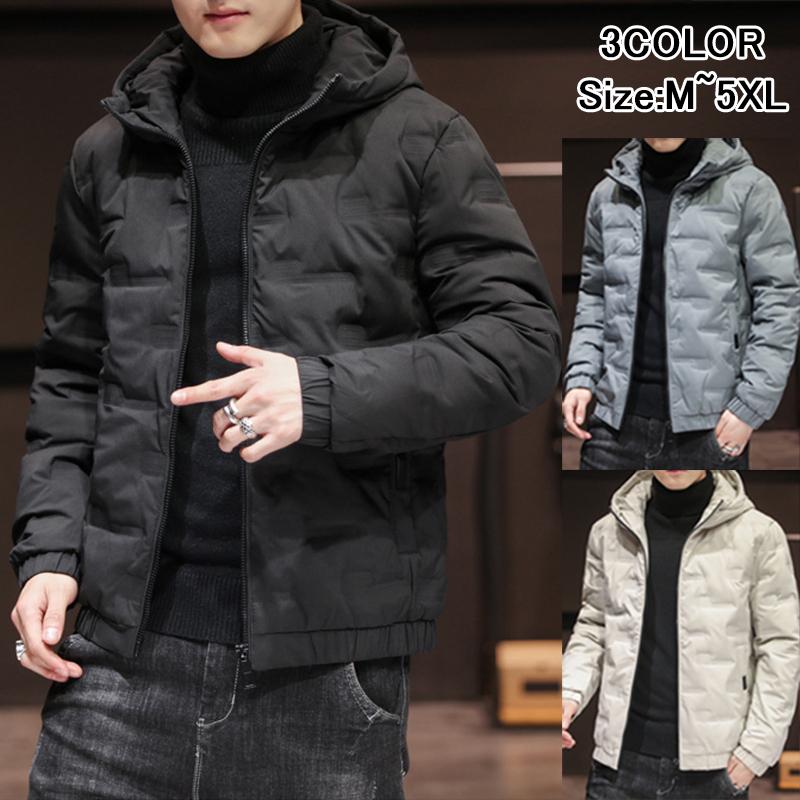 コートアウター フード付き 防風 防寒着 厚手 キルティングジャケット 冬物