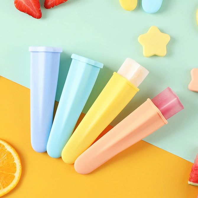 高耐久 取出し簡単 製氷 アイス 夏 パーティ アイスバー アイスキャンディー型 シリコン製 カワイイ星形 8本セット