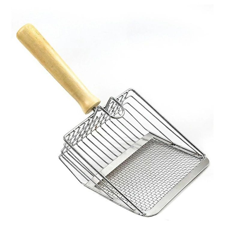 合 ネコトイレ用スコップ 頑丈砂取り用品 猫用スコップ 楽 作業の軽減猫砂シャベル 2サイズ網目 猫用品..