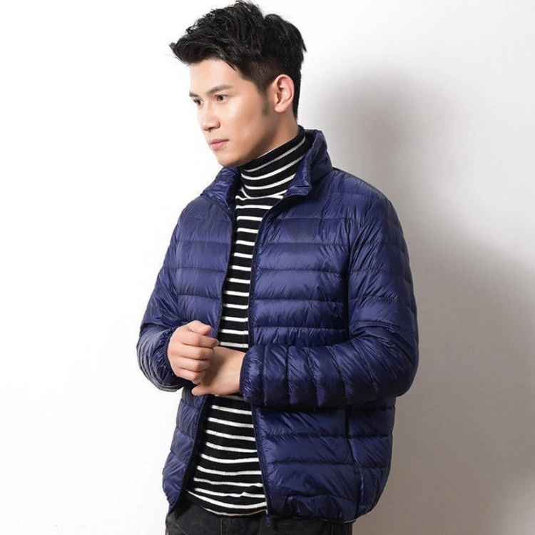 軽量 冬服 秋服 冬 秋 防寒 アウター ブルゾン 防寒 ダウンコート ジャケット リアルダウン フード付き メンズ ダウンジャケット