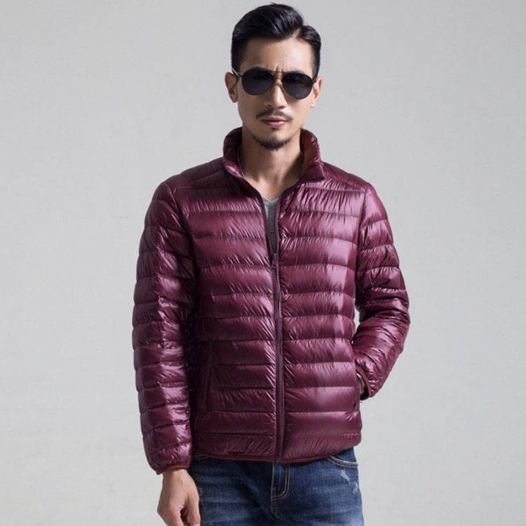 アウター 立ち襟 ダウンコート ショート丈 ライト 軽い ライトダウンジャケット メンズ ダウンジャケット ライトダウン ダウン