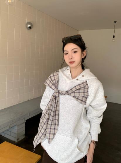 韓国ファッション 秋物新作 カジュアル ストリート系 かわいい ガールズ 冬 秋 春 大きいサイズ オーバーサイズ ゆったり ビッ(4)