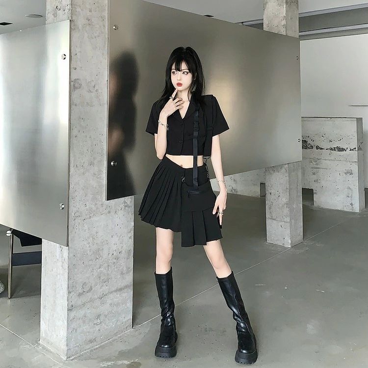 女 レディース トップス 青文字系 かわいい 奇抜 個性 カワ POP ダンス衣装 韓国風 原宿系ファッション..