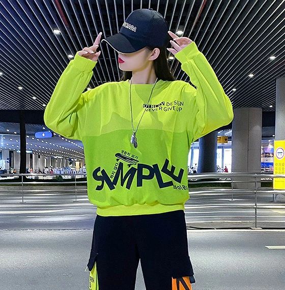 女 レディース トップス 青文字系 かわいい 奇抜 個性 カワ POP ダンス衣装 韓国風 原宿系ファッション..