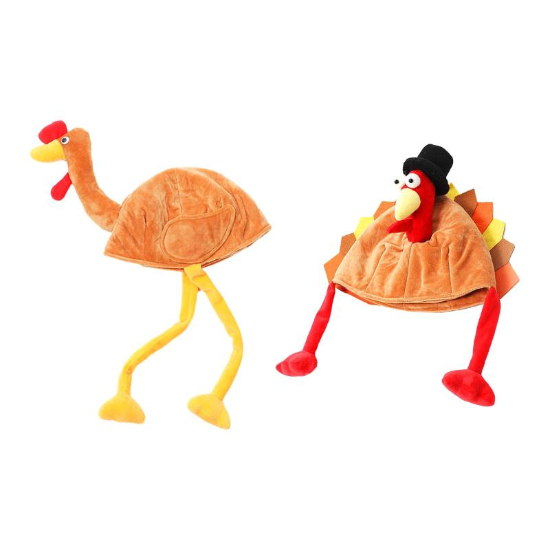 感謝祭の帽子ぬいぐるみ帽子パーティー帽子おかしい休日の装飾冬の感謝祭の装飾子供のギフトクリエイテ..