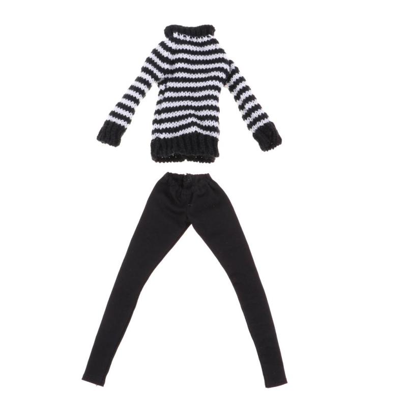 全2色 12インチ女の子人形のため ズボン ウールセーター