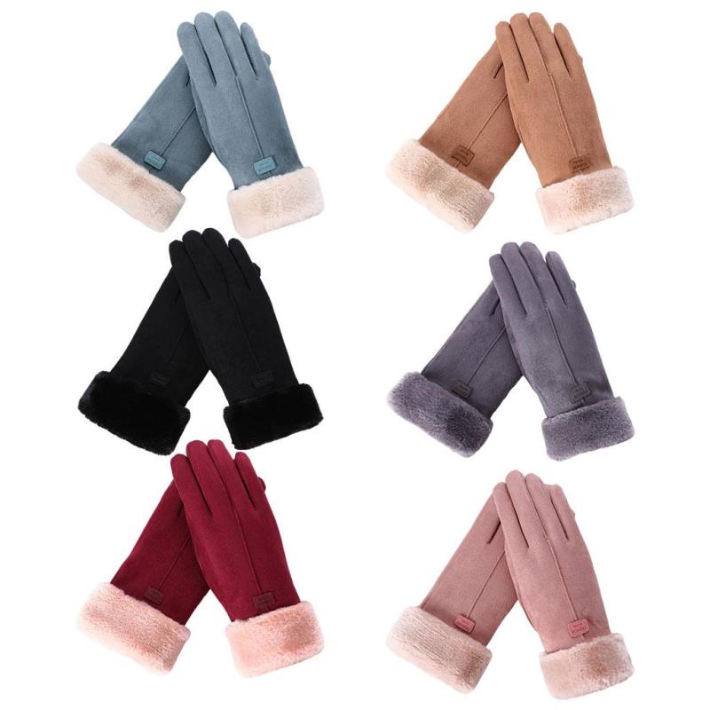 女性用手袋冬防風ミトン秋タッチスグローブハイキングキャンプ運転用