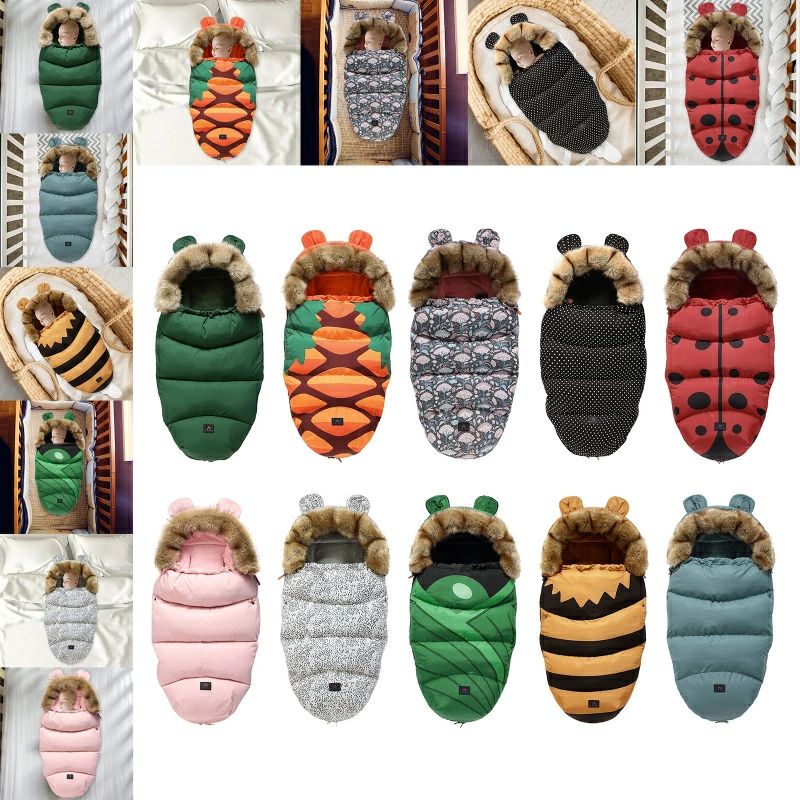 屋外ベピングバッグベビーカースリーピングバッグは.赤ちゃんのためのプラムベビーカーで冬の寒さから赤ちゃんを保護します0-6ヶ