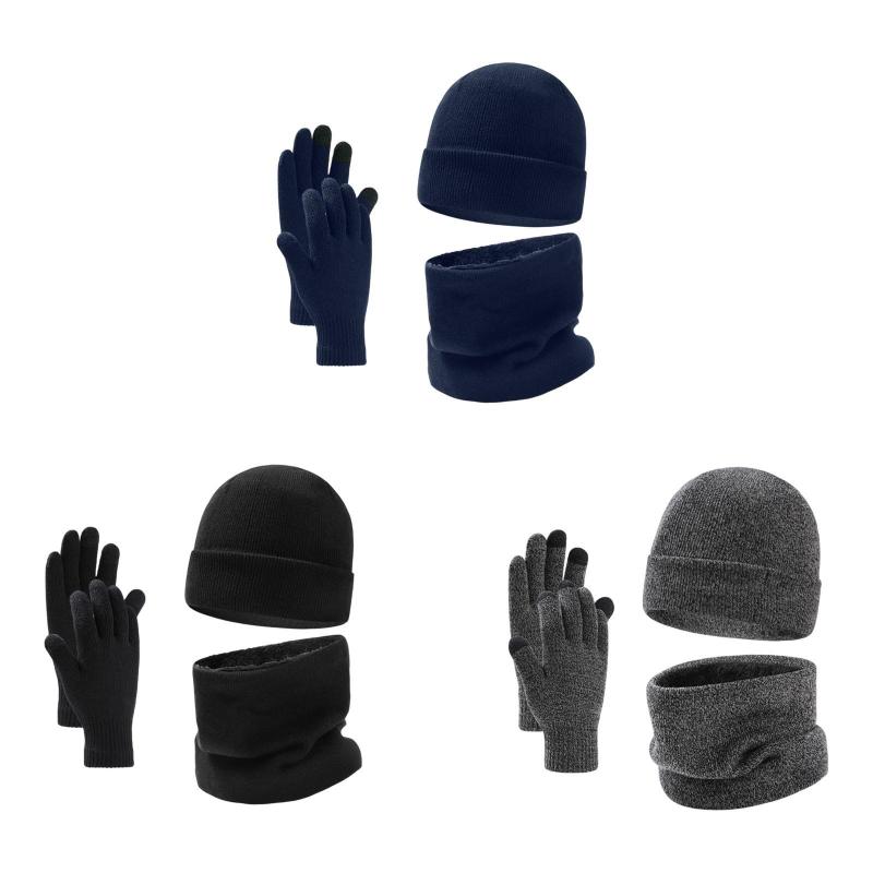 スキー メンズ レディース スポーツ アウトドア 冬用ビーニーキャップ.ネックウォーマー.タッチスクリ..