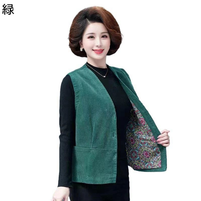 フ 耐洗 撥水加工 軽便 柔らかい 厚い 保温性 袖なし Vネック もこもこ 婦人服 お年寄り ボアベスト 中綿入れ レディース ベスト